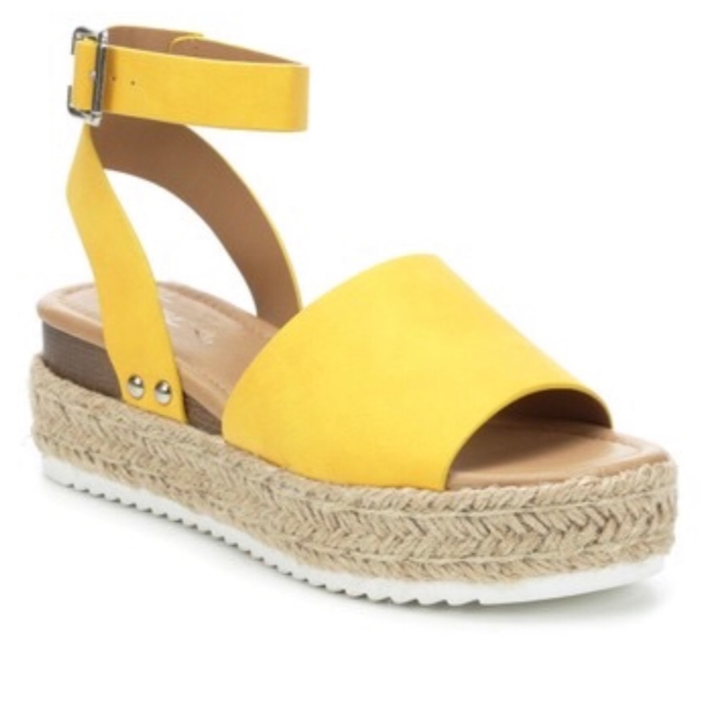 Espadrille Sandals-Yellow